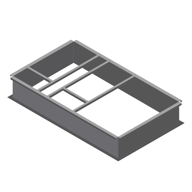Straight curb assembly